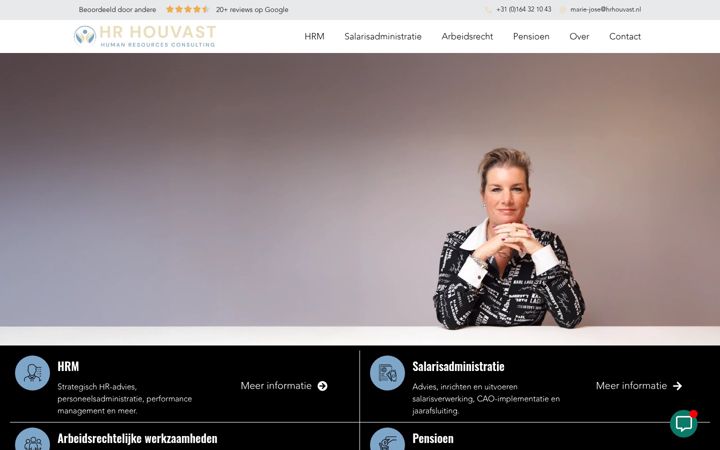 Skærmbillede af hrhouvast.nl