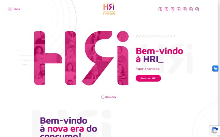 Screenshot of hridigital.com.br