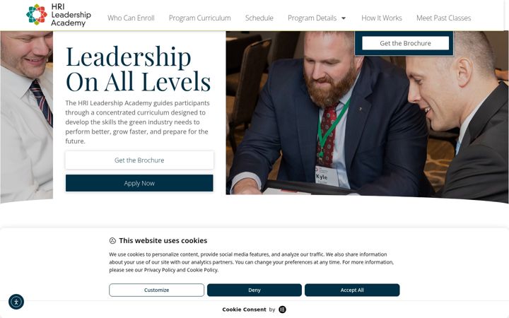 Screenshot of hrileadershipacademy.org