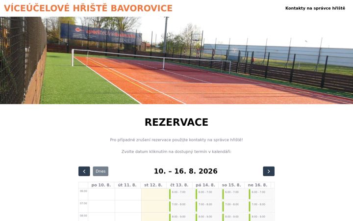 Screenshot of hriste-bavorovice.cz