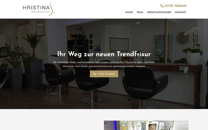 Screenshot ta' hristina-hairstylistin.de