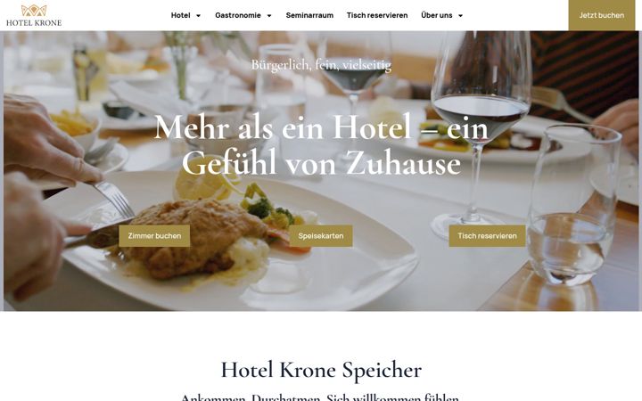 Screenshot of hrkrone.ch