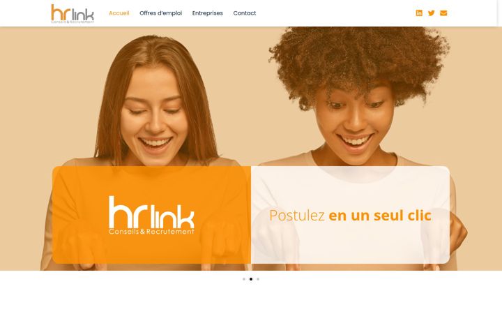 Screenshot of hrlink.fr