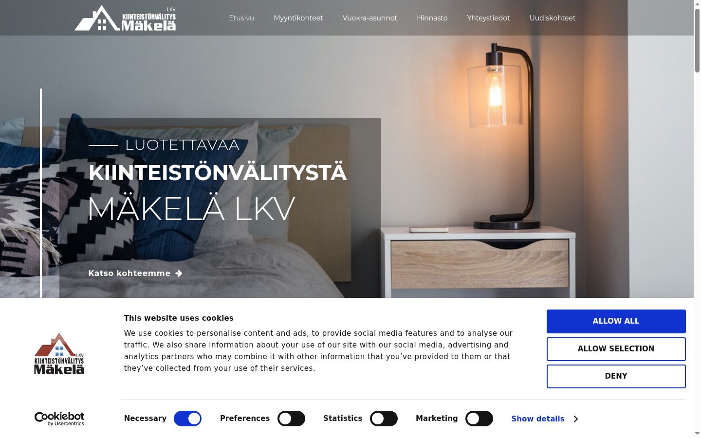 Ekraanipilt nõusolekubännerist, mida näidati enne mis tahes suhtlust