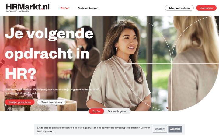 Screenshot of hrmarkt.nl