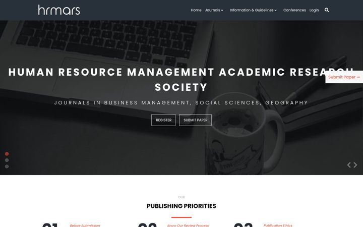 Screenshot of hrmars.com