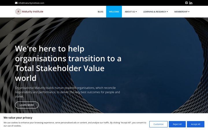 Screenshot of hrmaturity.com