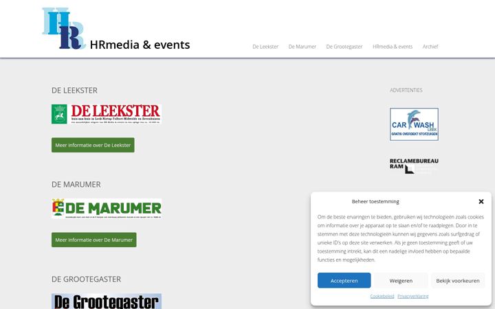 Zrzut ekranu hrmedia-events.nl