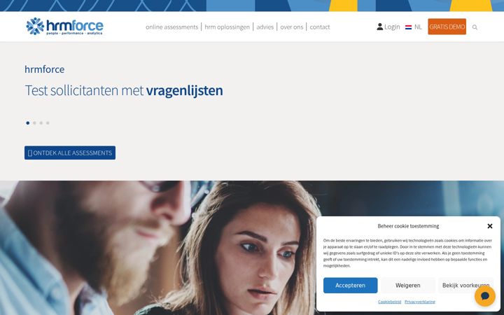 Screenshot of hrmforce.com