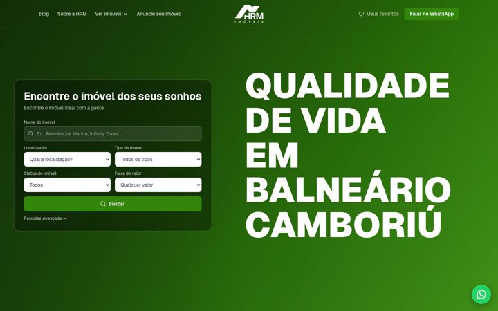 Screenshot of hrmimoveis.com.br