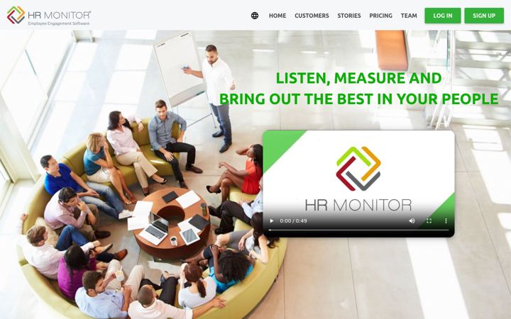 Screenshot of hrmonitor.com