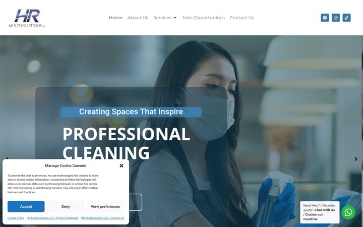 Screenshot of hrmultisolutions.com
