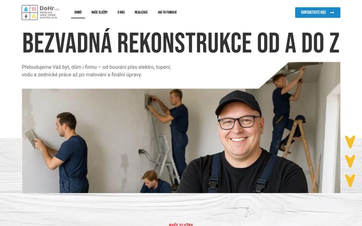 Screenshot of hronekrekonstrukce.cz
