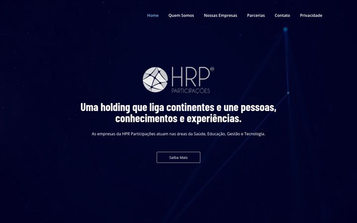 Screenshot of hrpparticipacoes.com.br