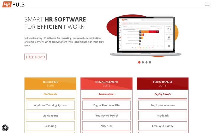 Screenshot of hrpuls.com