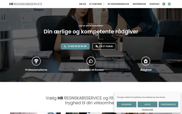 Screenshot of hrregnskabsservice.dk
