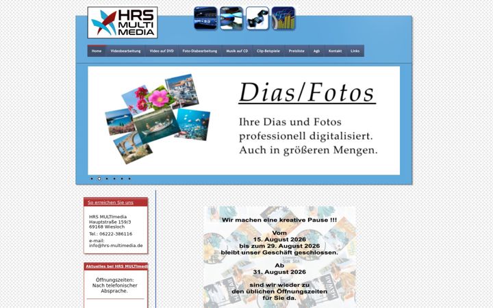 Screenshot of hrs-multimedia.de