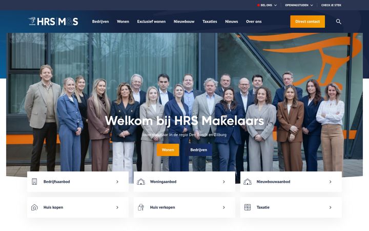 Screenshot of hrs.nl