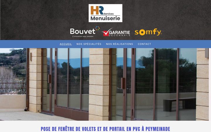 Screenshot of hrservices-menuiserie.fr