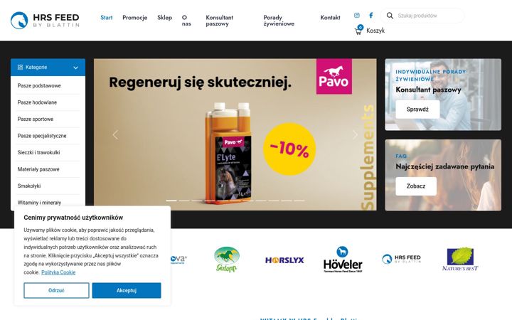 Screenshot of hrsfeed-sklep.pl