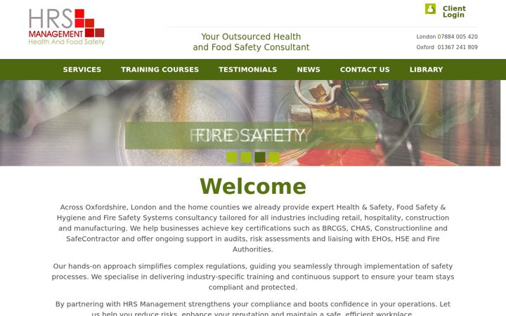 Screenshot of hrsmanagement.co.uk