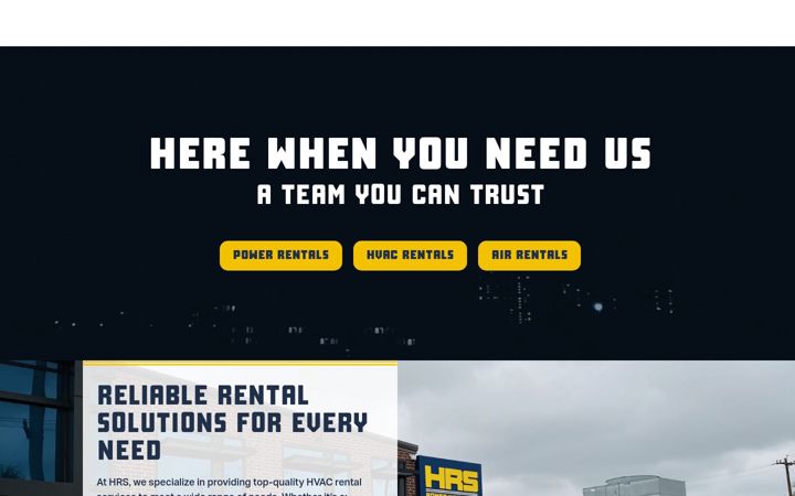 Screenshot of hrsrental.com