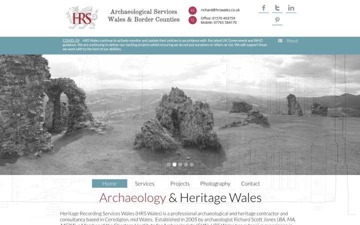 Screenshot of hrswales.co.uk