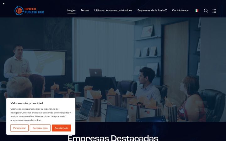 Screenshot of hrtechpublishhub.com.mx