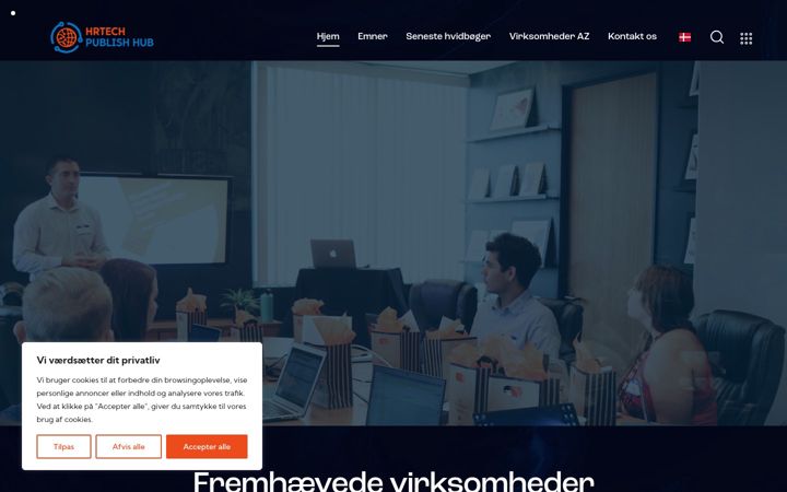 Screenshot of hrtechpublishhub.dk