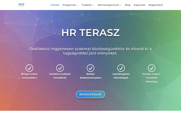 Screenshot of hrterasz.hu