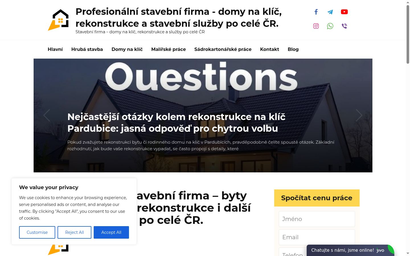 Screenshot des Einwilligungsbanners vor jeglicher Interaktion