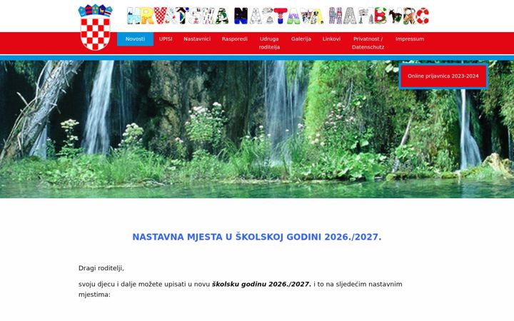 Screenshot of hrvatska-nastava-hh.de