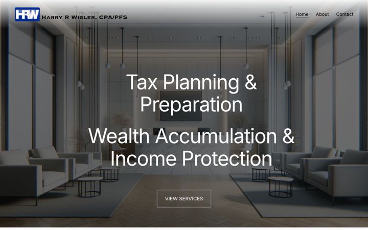 Screenshot of hrwcpa.com