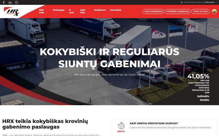 Posnetek zaslona hrx.lt