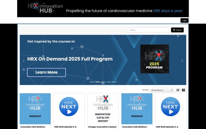 Screenshot of hrxinnovationhub.org