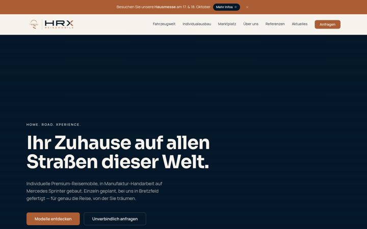 Screenshot of hrz-reisemobile.de