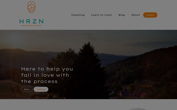 Screenshot of hrzn.be