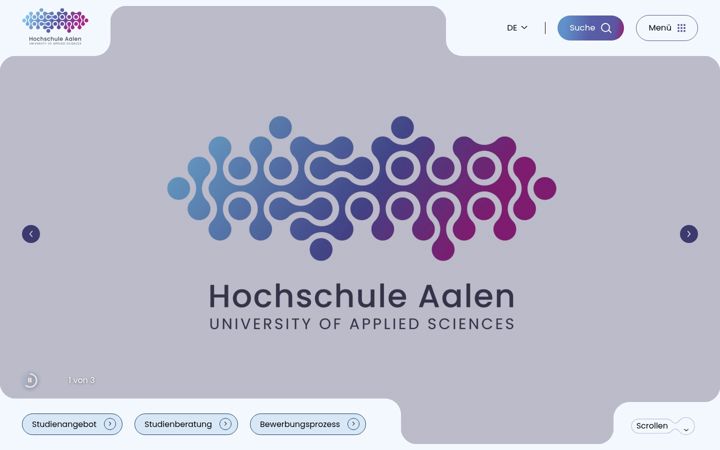 Screenshot of hs-aalen.de