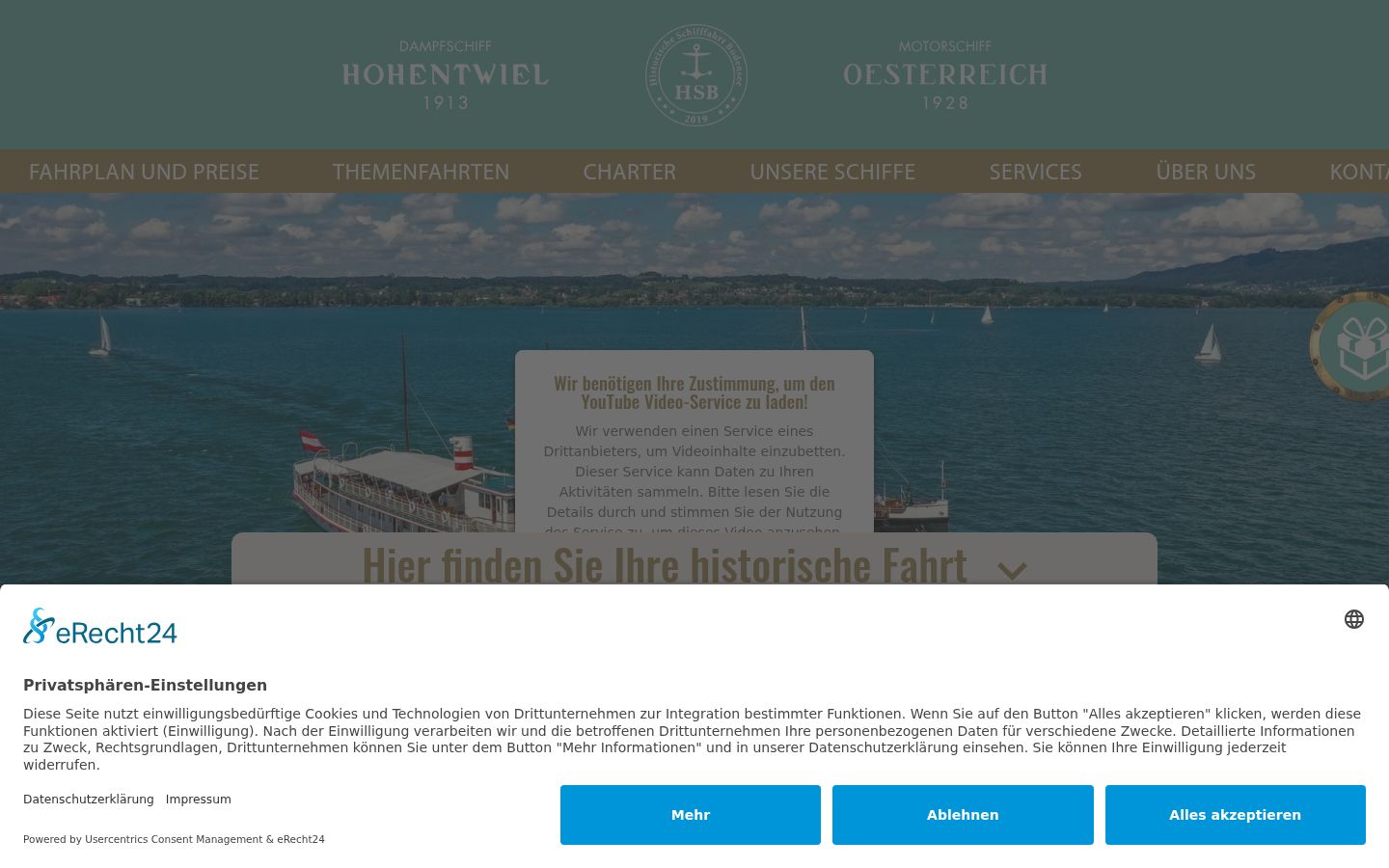 Screenshot van de toestemmingsbanner zoals getoond vóór enige interactie