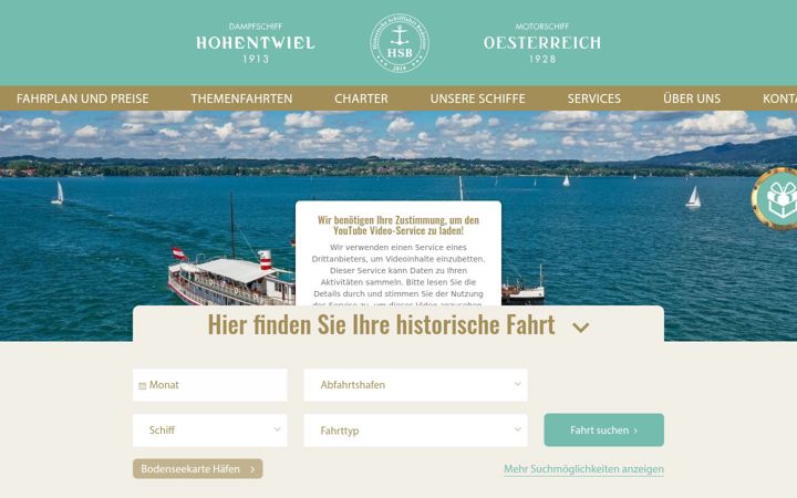 Screenshot of hs-bodensee.eu