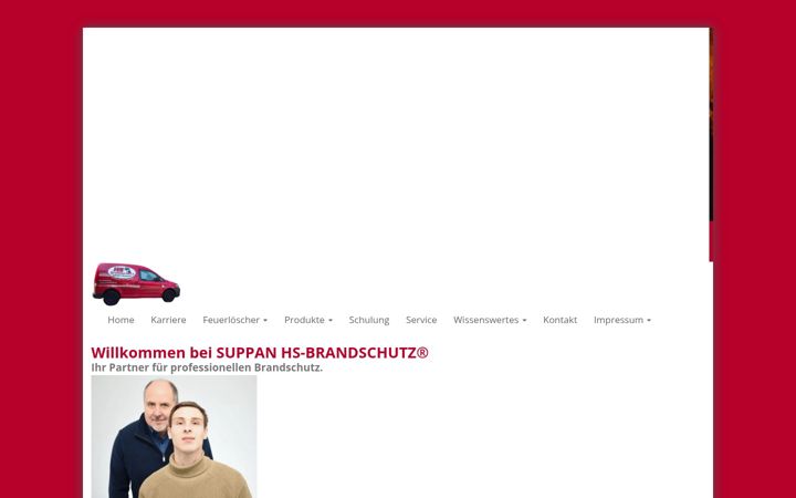 Screenshot of hs-brandschutz.at