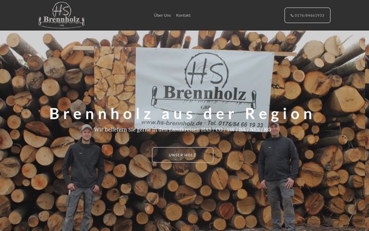 Screenshot of hs-brennholz.de