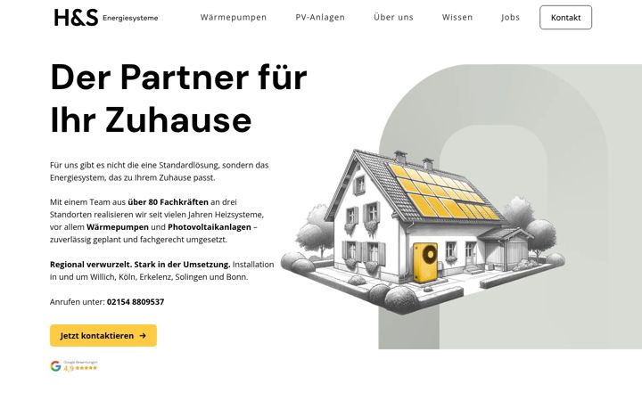 Screenshot of hs-energiesysteme.de