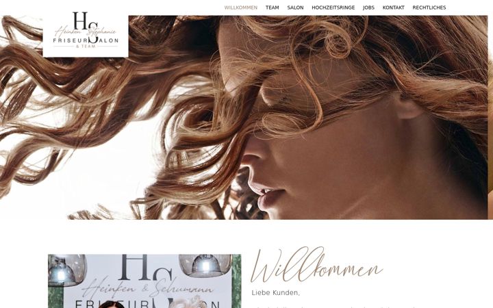 Screenshot of hs-friseursalon.de