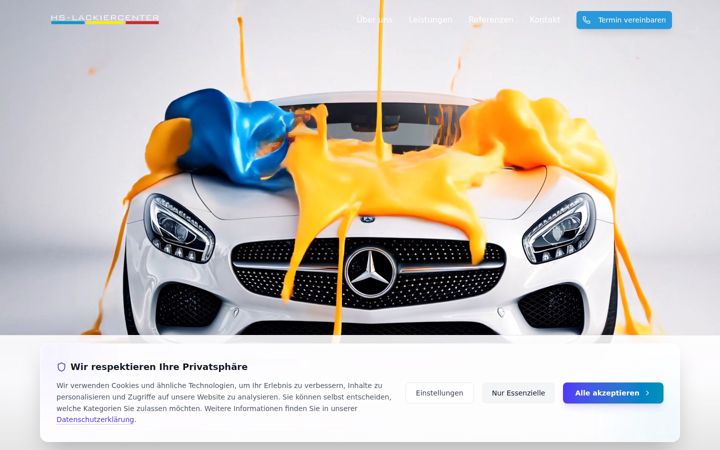 Screenshot of hs-lackiercenter.de