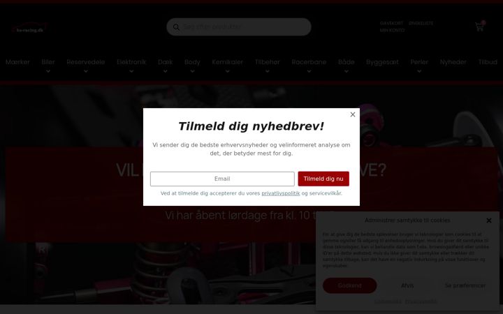 Screenshot of hs-racing.dk