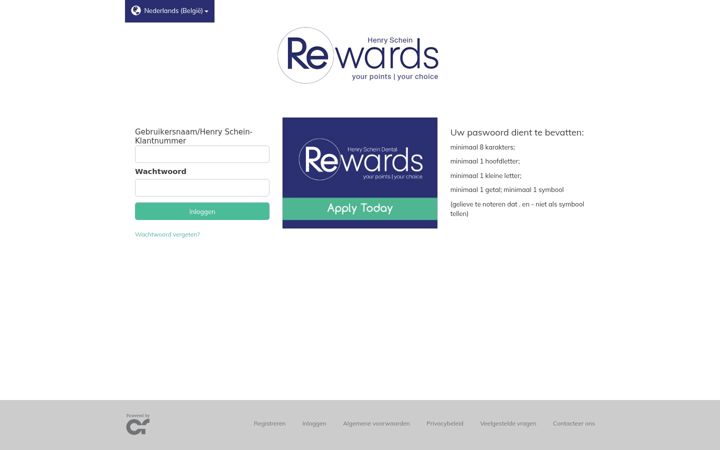 Screenshot of hs-rewards.be