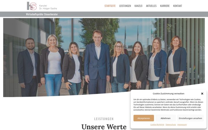 Screenshot of hs-sachs.de