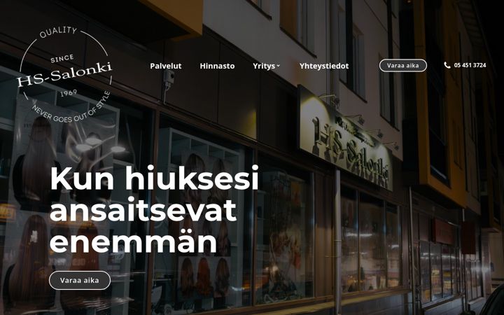 Screenshot von hs-salonki.fi