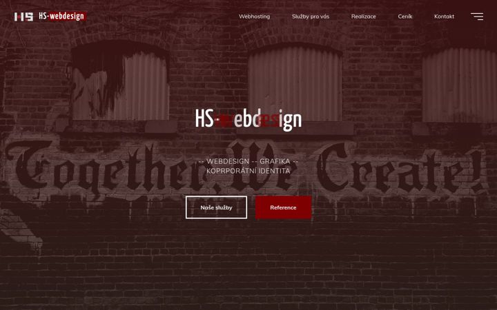 Screenshot of hs-webdesign.cz